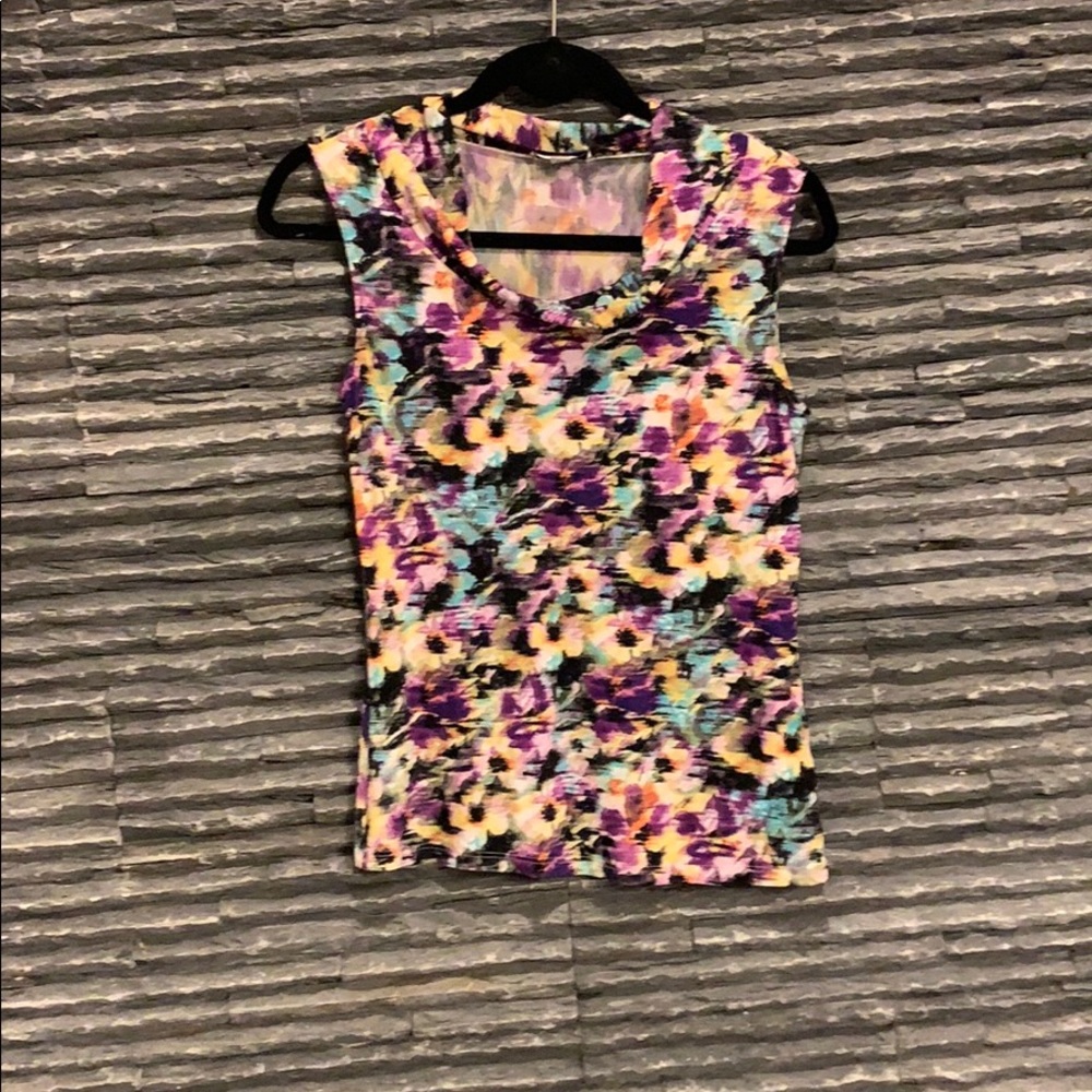 Tahari cowl neck tank